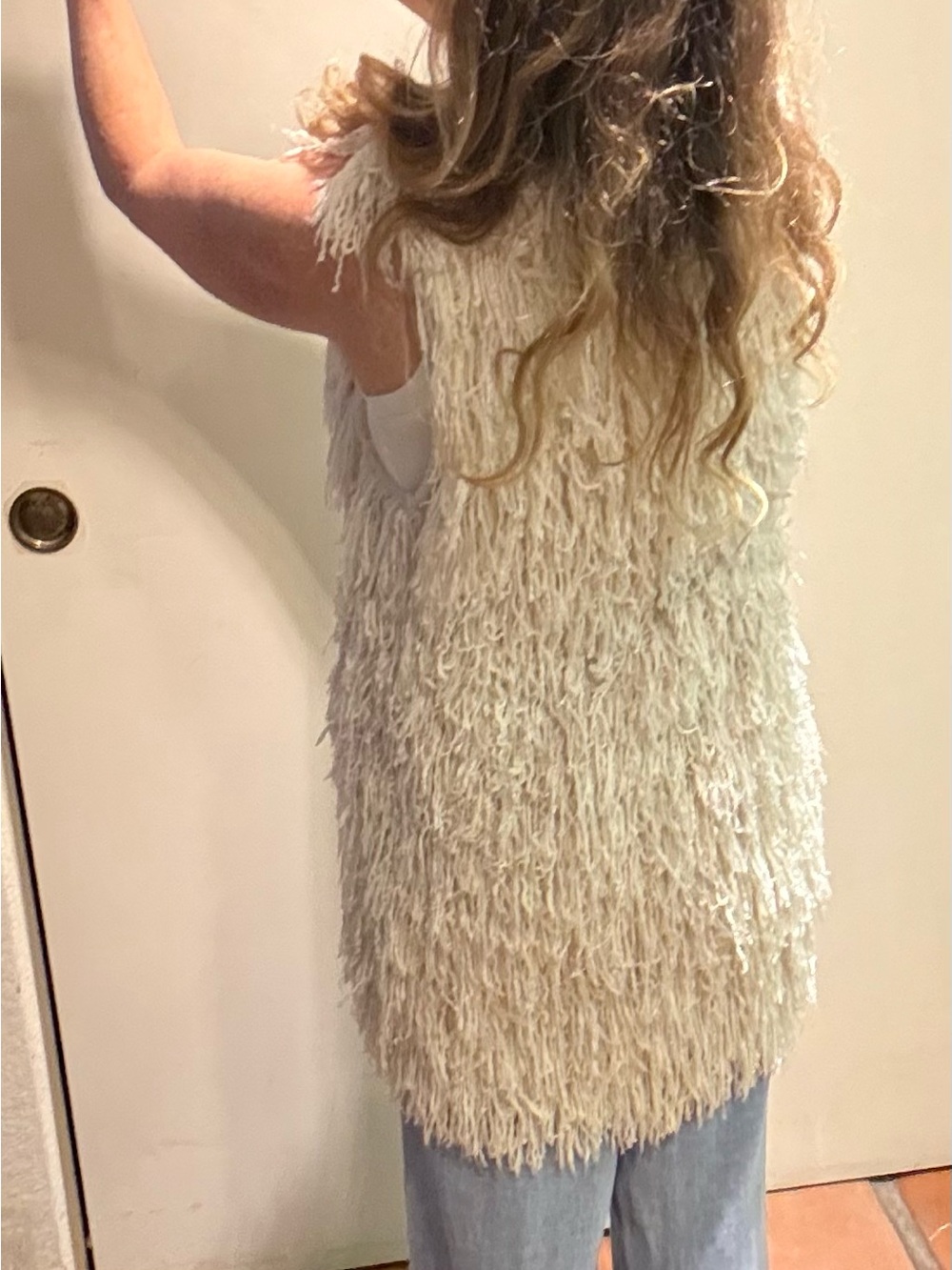 Isabel Marant Cream Fringed Open Vest - Picture 5 of 8